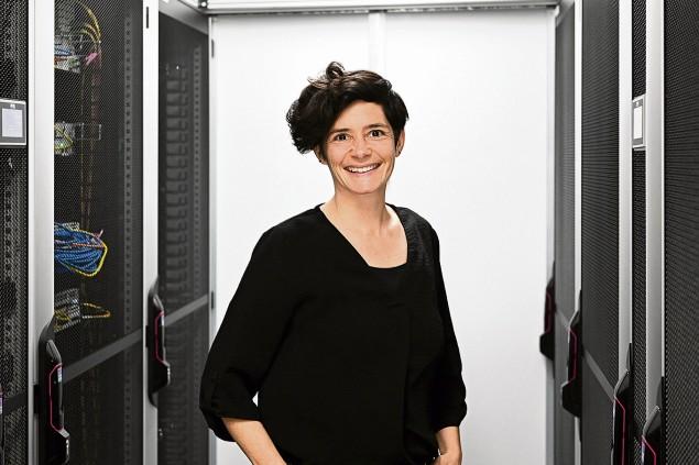 Michèle Bucher im städtischen Datencenter