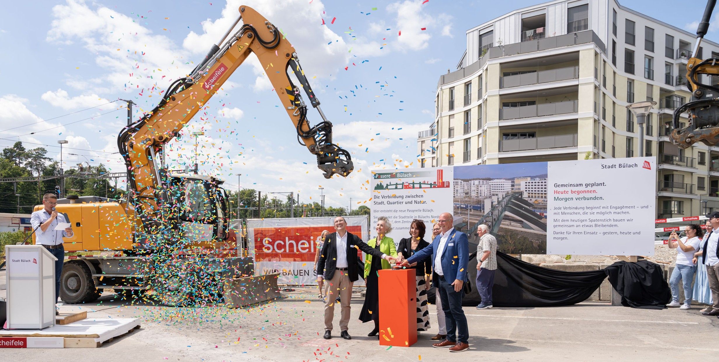Die Arbeiten beginnen. Der symbolische Spatenstich findet Mitte Juni 2025 statt.
Foto: Andrea Lobsiger
