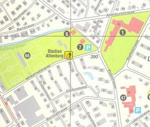 Lageplan Wertstoffsammelstelle