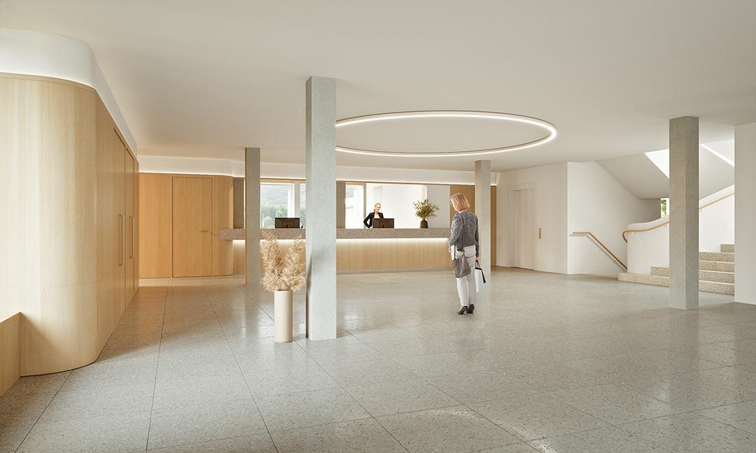 Visualisierung Kundenempfang Gemeindehaus