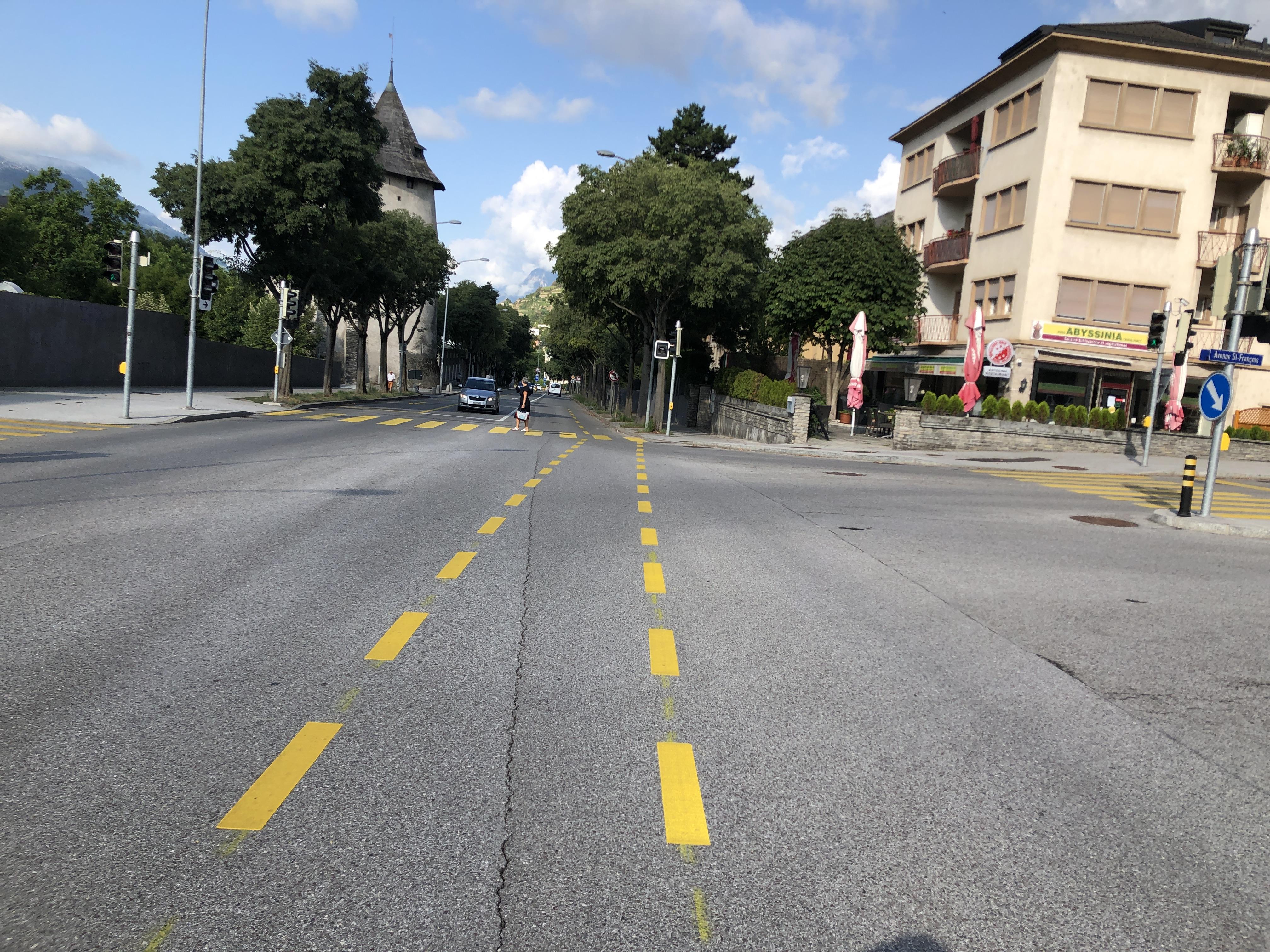 Avenue et carrefour du Ritz