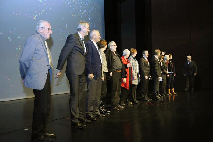 Die Akteure des Films «50 Jahre GGR» auf der Bühne