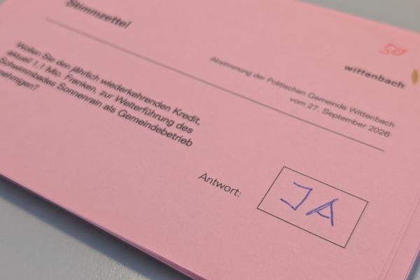 Deutliches «Ja» zur neuen Organisation des Schwimmbades
