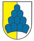 blauer 10-Berg auf Gold und Silber