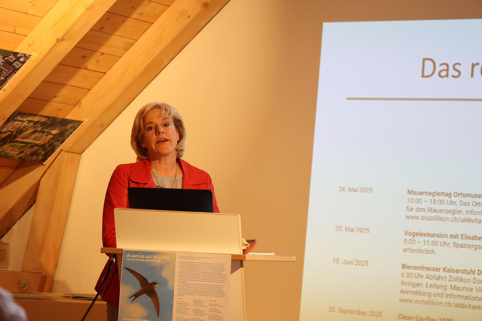 Der Ornithologische Verein Zollikon stellt sich vor
Mit Claudia Nett, Präsidentin OVZ und Rui Biagini, Mitglied OVZ
