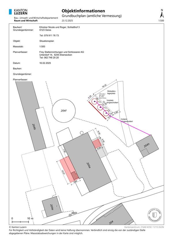 Situationsplan 1:500