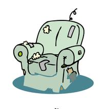 Grafik altes Sofa