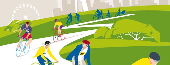 affiche tour à vélo de Genève