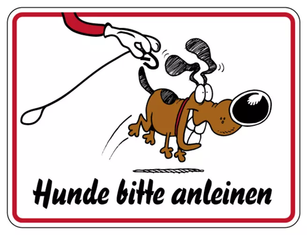 Bild Hunde bitte anleinen