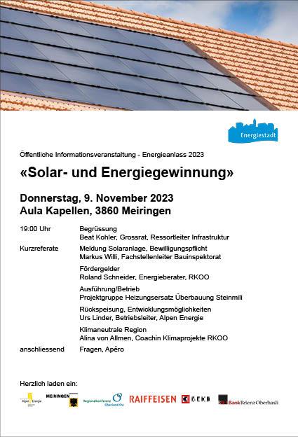 Energieanlass 9.11.2023