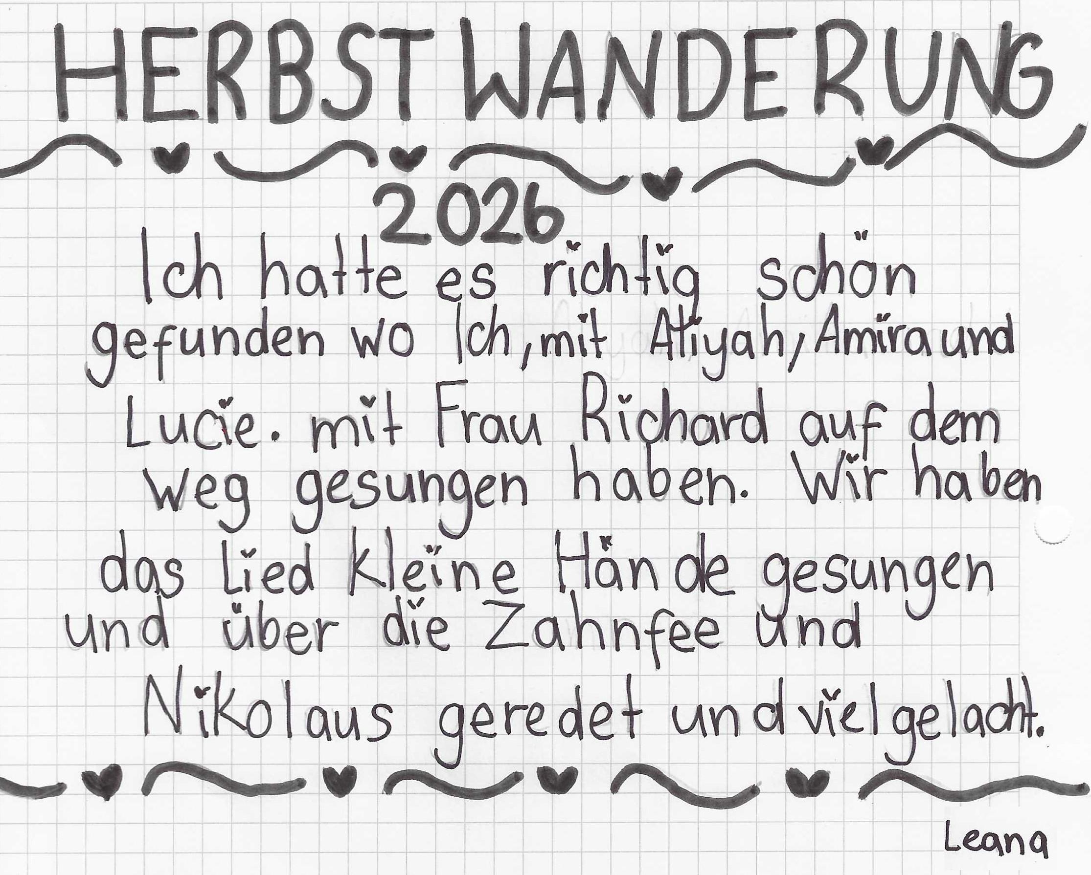 Herbstwanderung 2026 - Zyklus 2