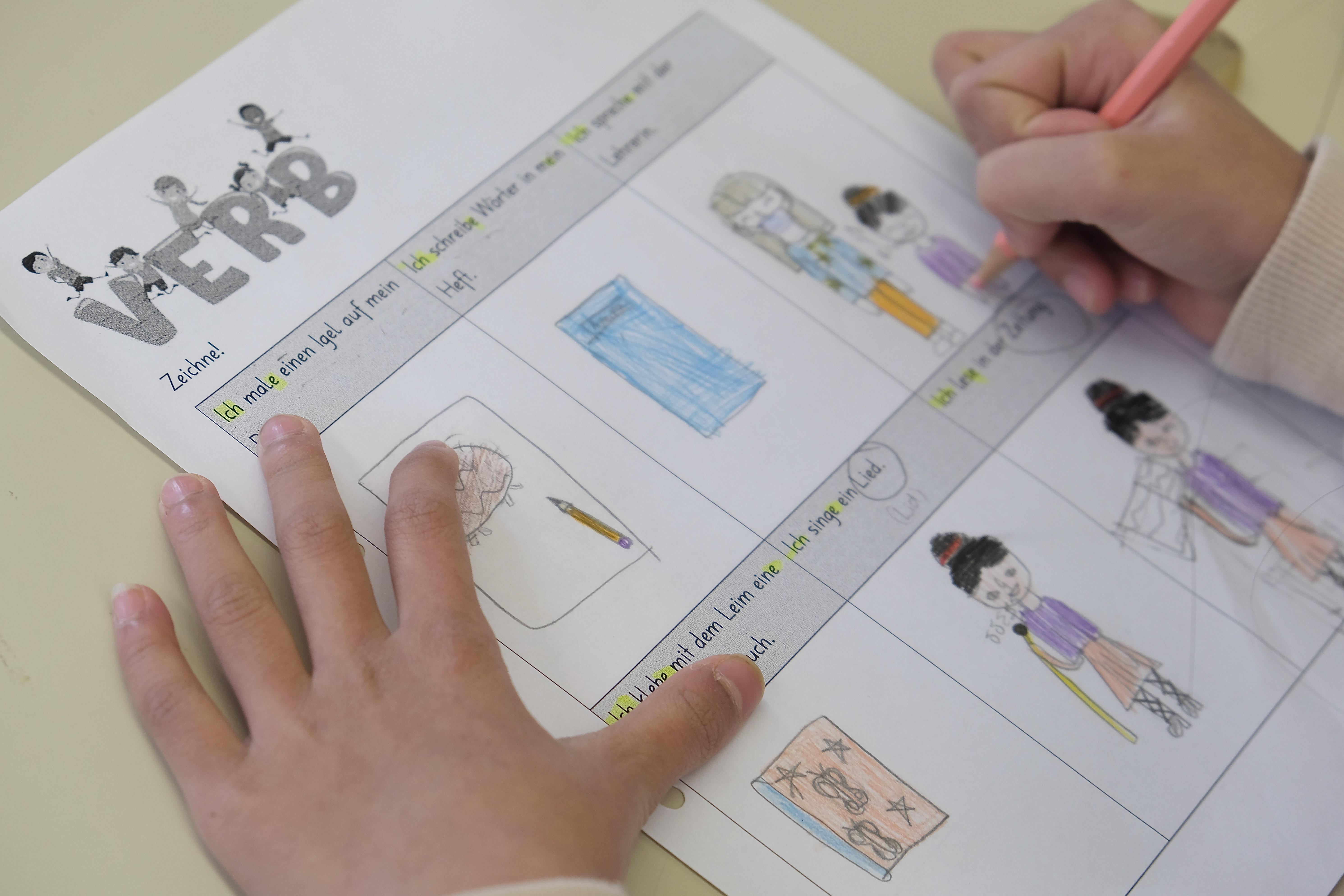 Sätze lesen und zeichnen 