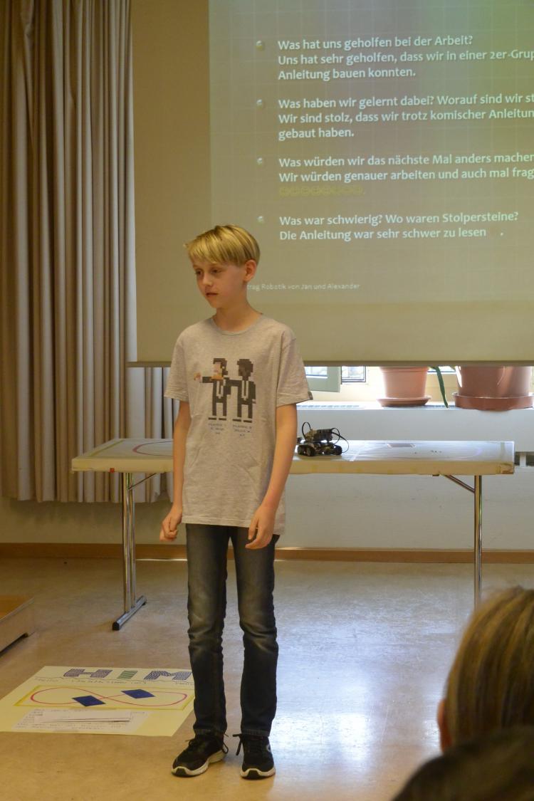 Die Schüler wissen bestens Bescheid.