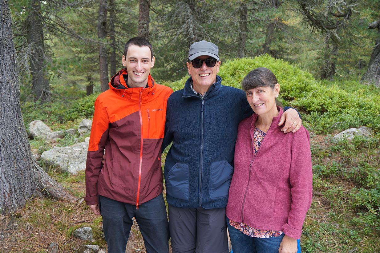 Die Gastgeber auf der Waldlichtung - Familie Cortesi.