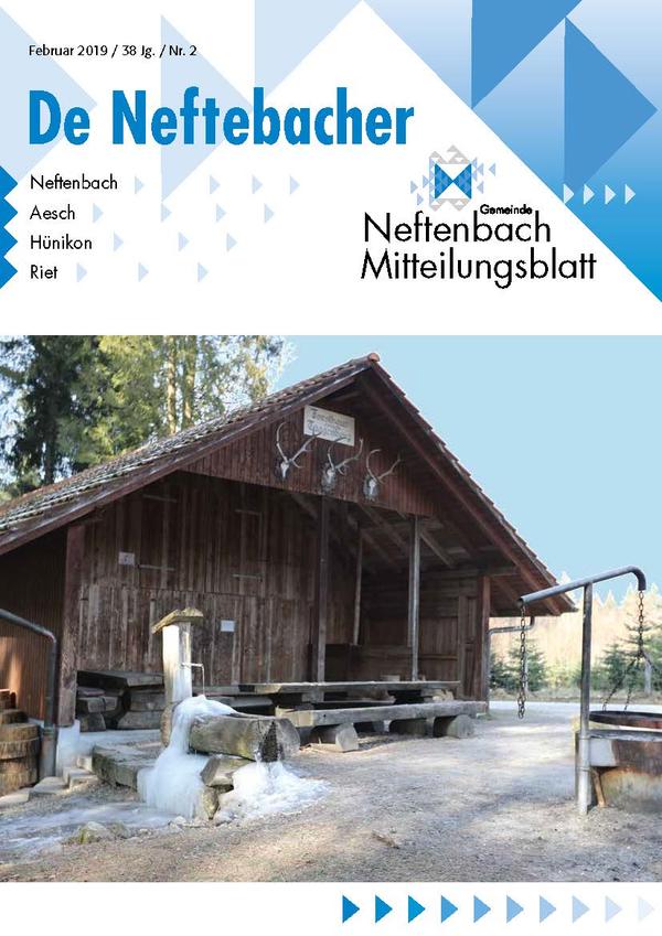 Tittelblatt Mitteilungsblatt De Neftebacher Teggenberghütte Neftenbach