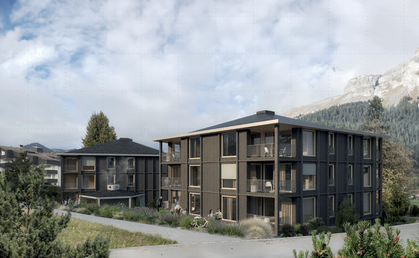 Projektvisualisierung CAMINADA; ARCHITEKTEN AG