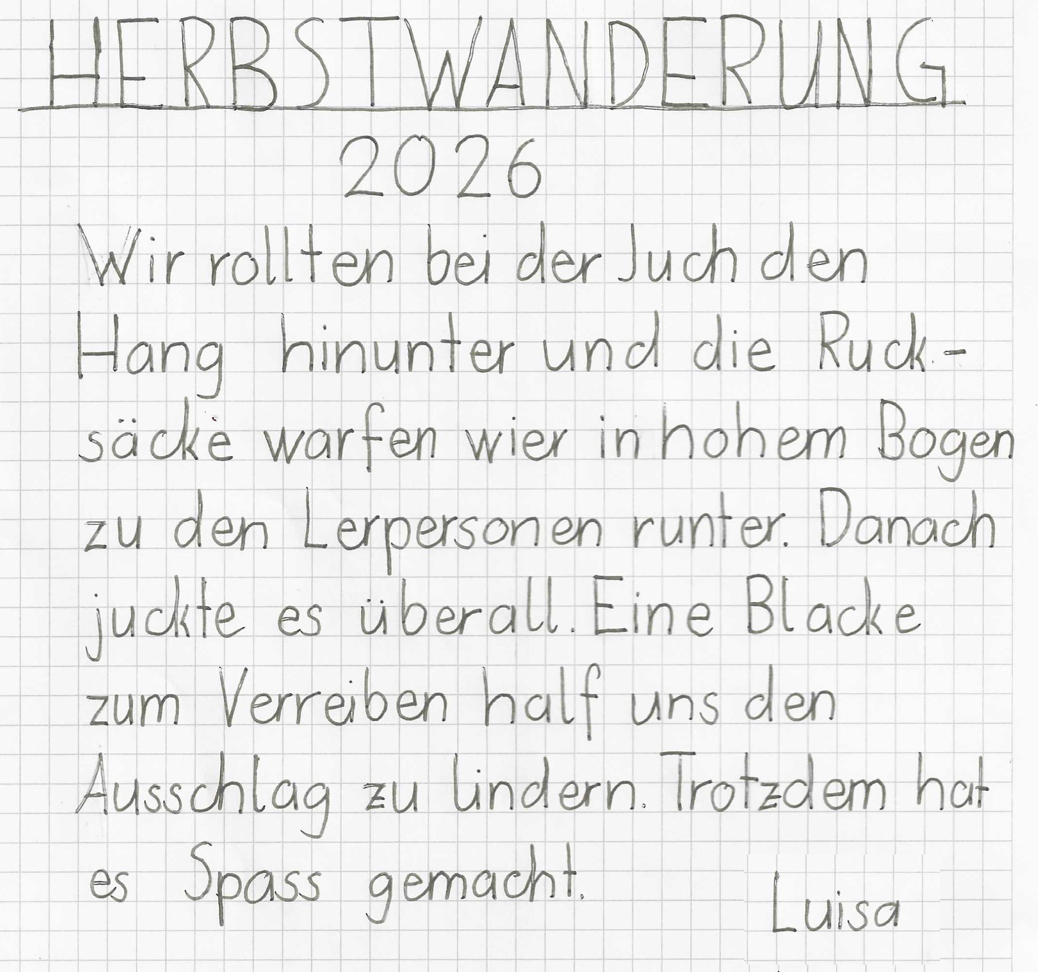 Herbstwanderung 2026 - Zyklus 2