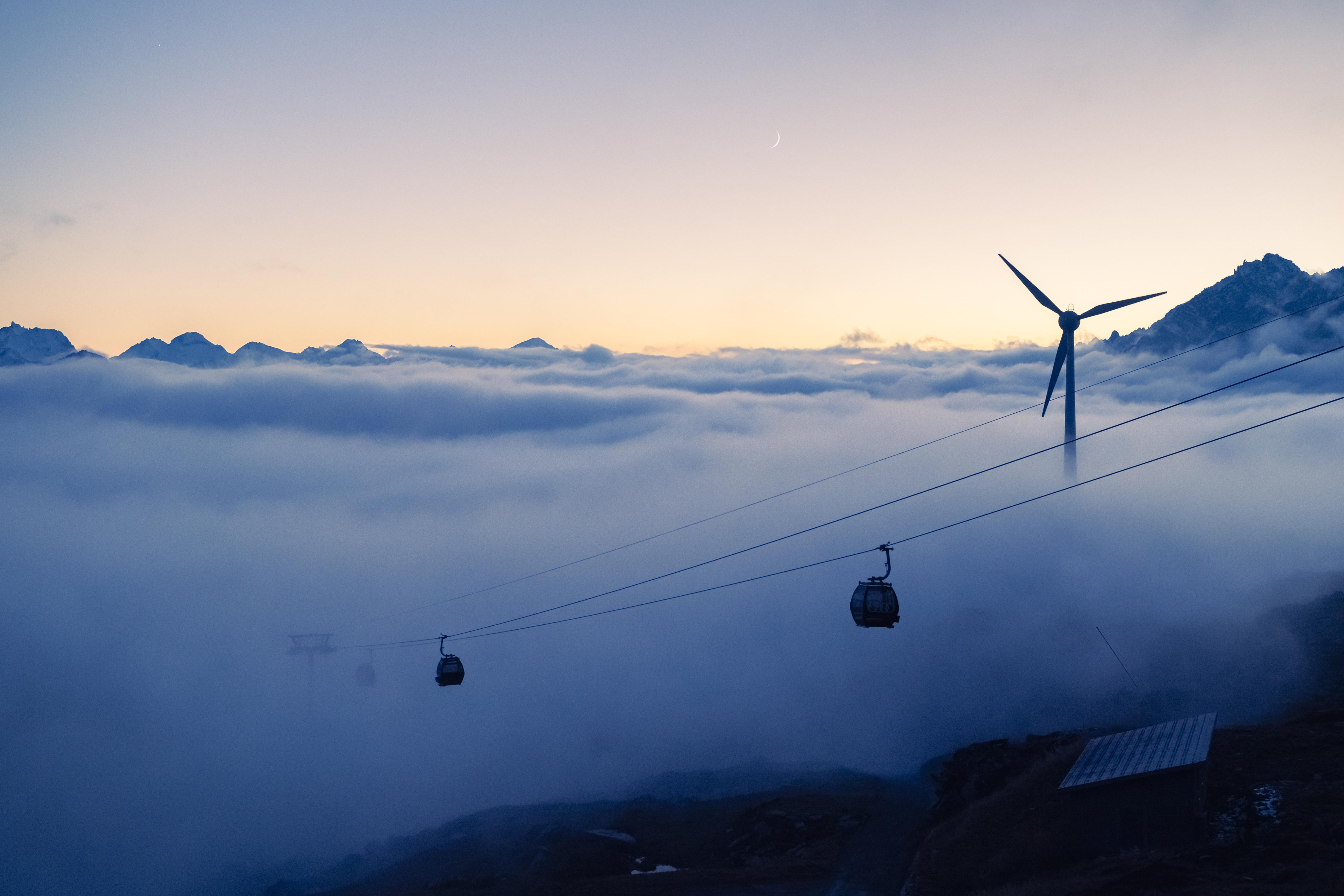 Windräder am Gütsch bei Andermatt