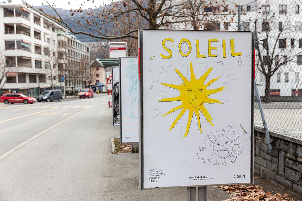 Mathieu Bonvin
Soleil, 2021, acrylique et technique mixte