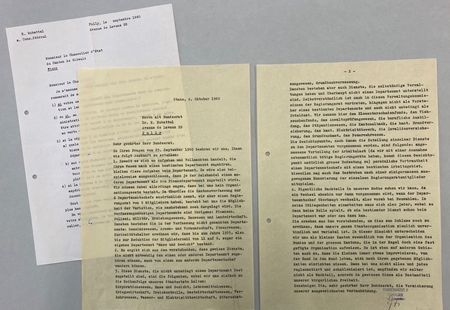 Auskunftsschreiben Verwaltungsorganisation