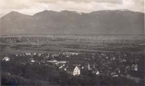 Alte Luftaufnahme von Balgach