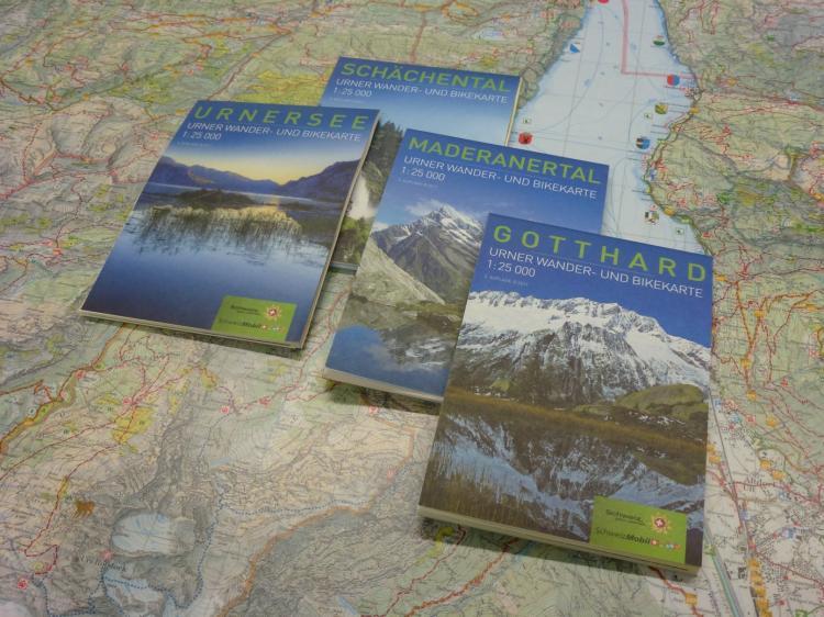 3. Auflage der Urner Wander- und Bikekarte