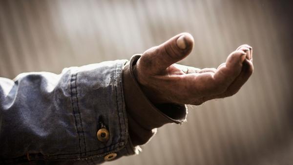 Bettelnde Hand
