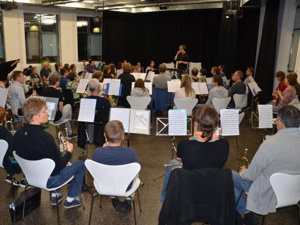 Probe Juborajo mit Stadtmusik Rapperswil-Jona