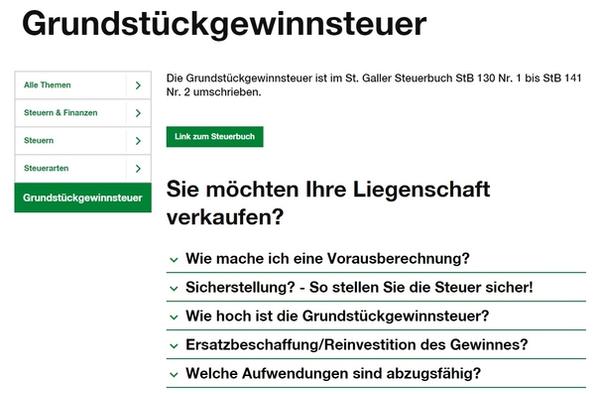 Grundstückgewinnsteuer