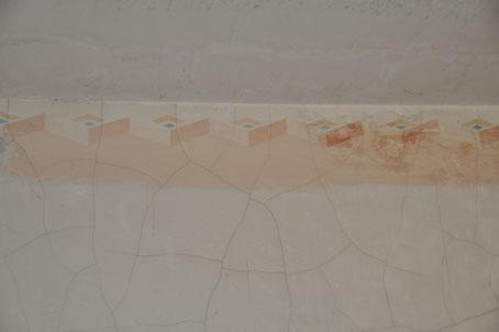 ... und an der Wand kommen zum Vorschein.