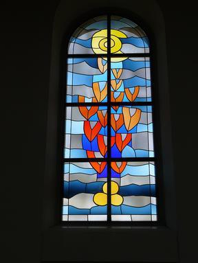 Glasfenster Kirche Scherzingen