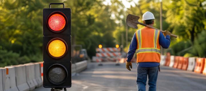 Lichtsignal Baustelle