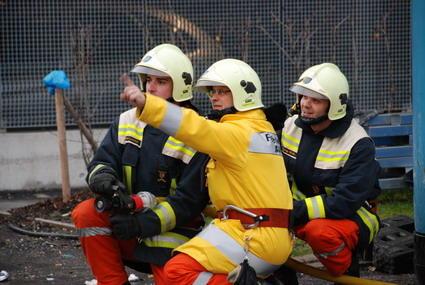 Da vorne ist der Brand...