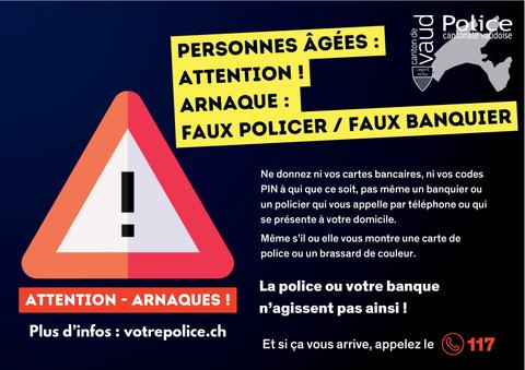 Prévention faux banquier - faux policier