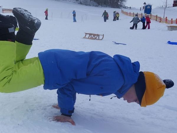 Turtle Freeze im Schnee