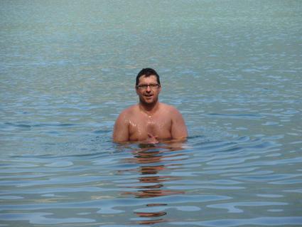 Ein kühner Schwimmer