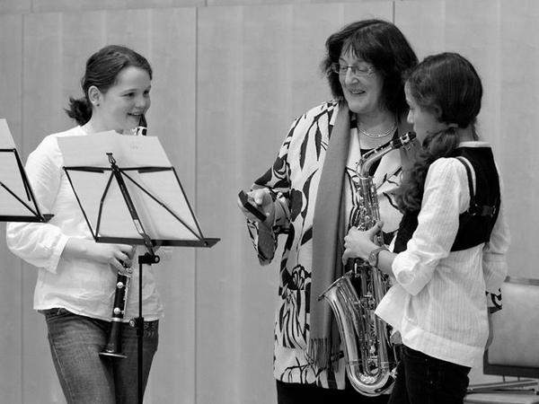 Instrumentenstimmen vor dem Konzert