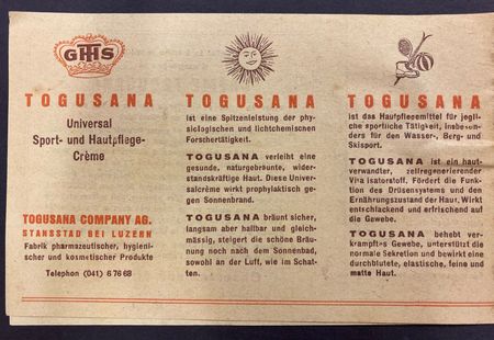 Werbeprospekt Togusana