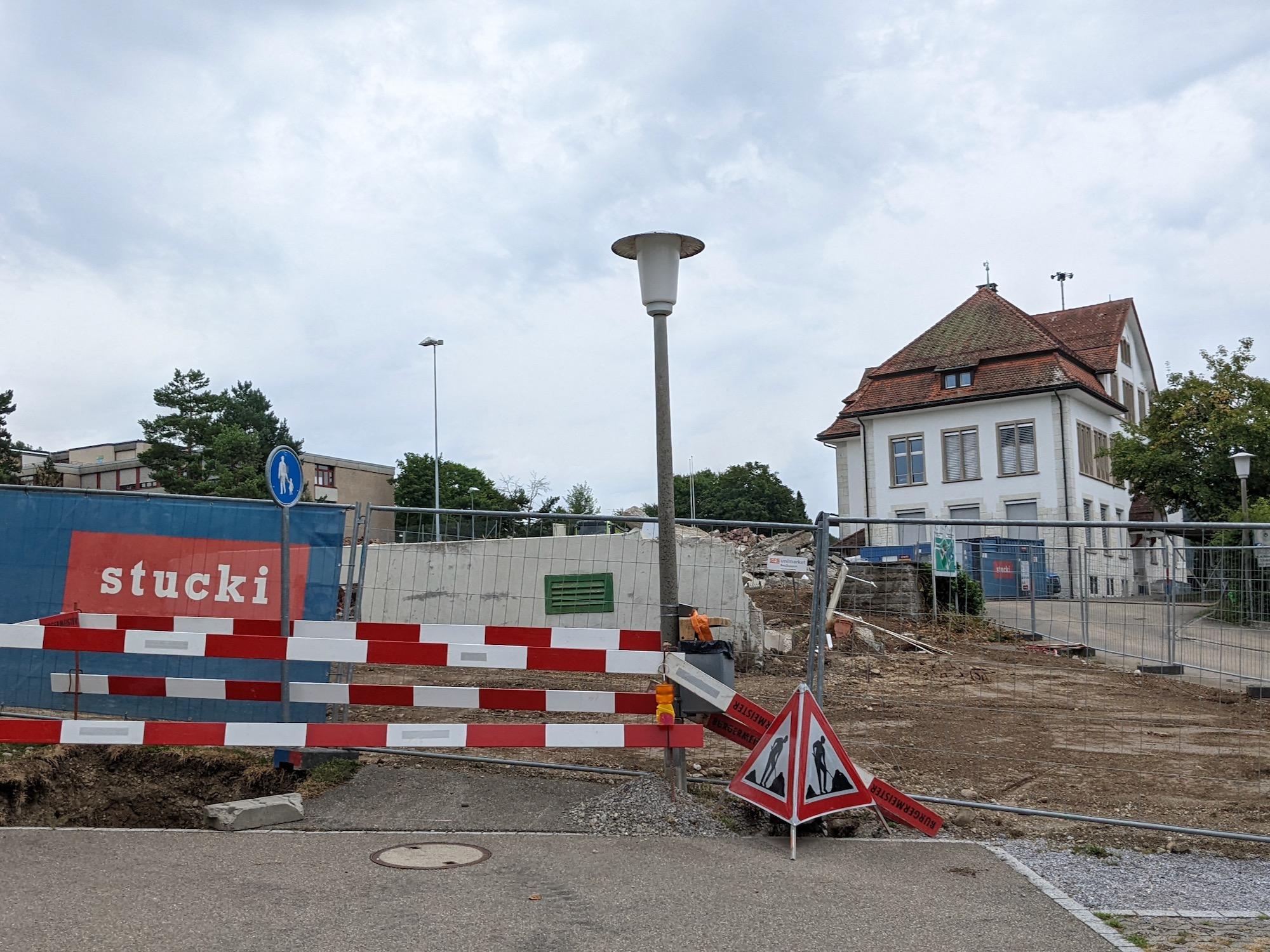 Abbruch während den Sommerferien im Juli 2022