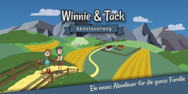 Zeichung von Winnie und Tack