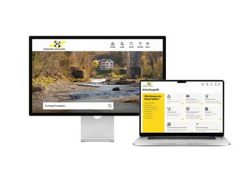 Desktop- und Tablet-Ansicht Webauftritt Gemeinde Jonschwil