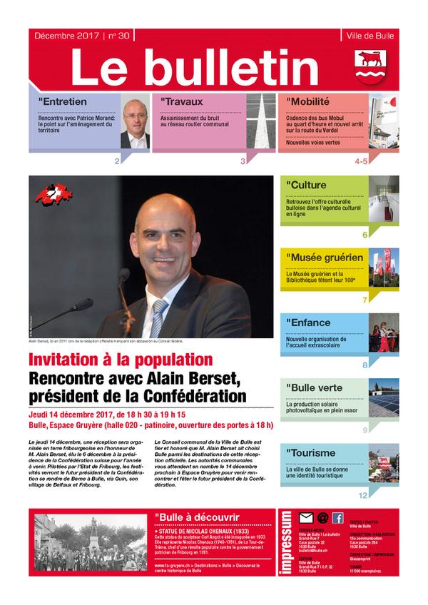 Première page du bulletin