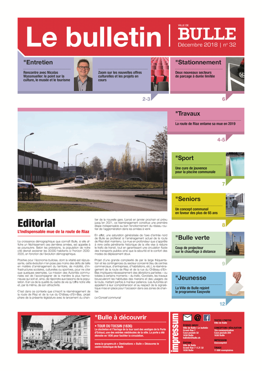 Première page du bulletin