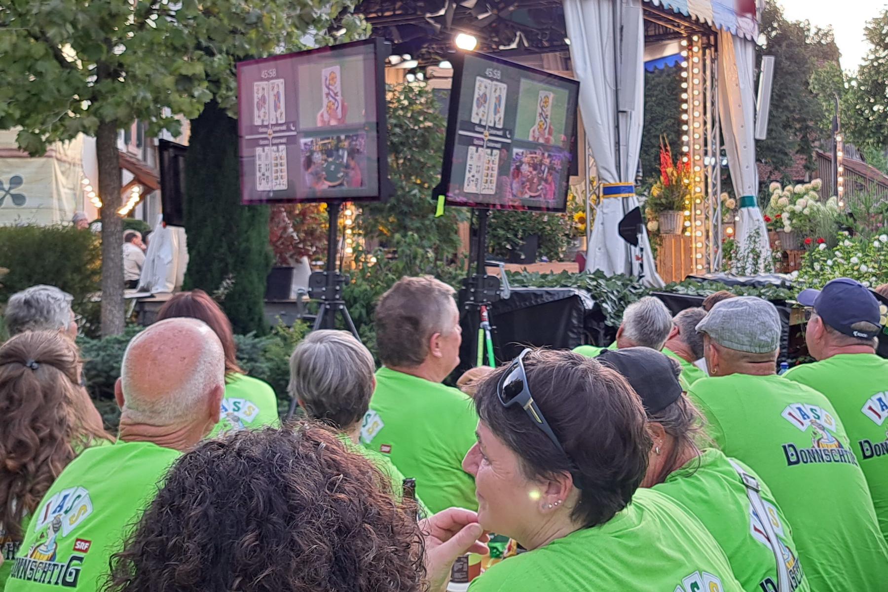 Gossauer Fans in Therwil am 10. August 2023