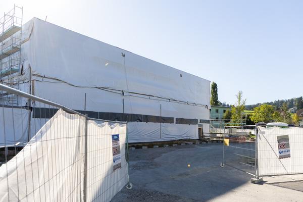 Turnhalle Feld: Sanierungsarbeiten sind gestartet