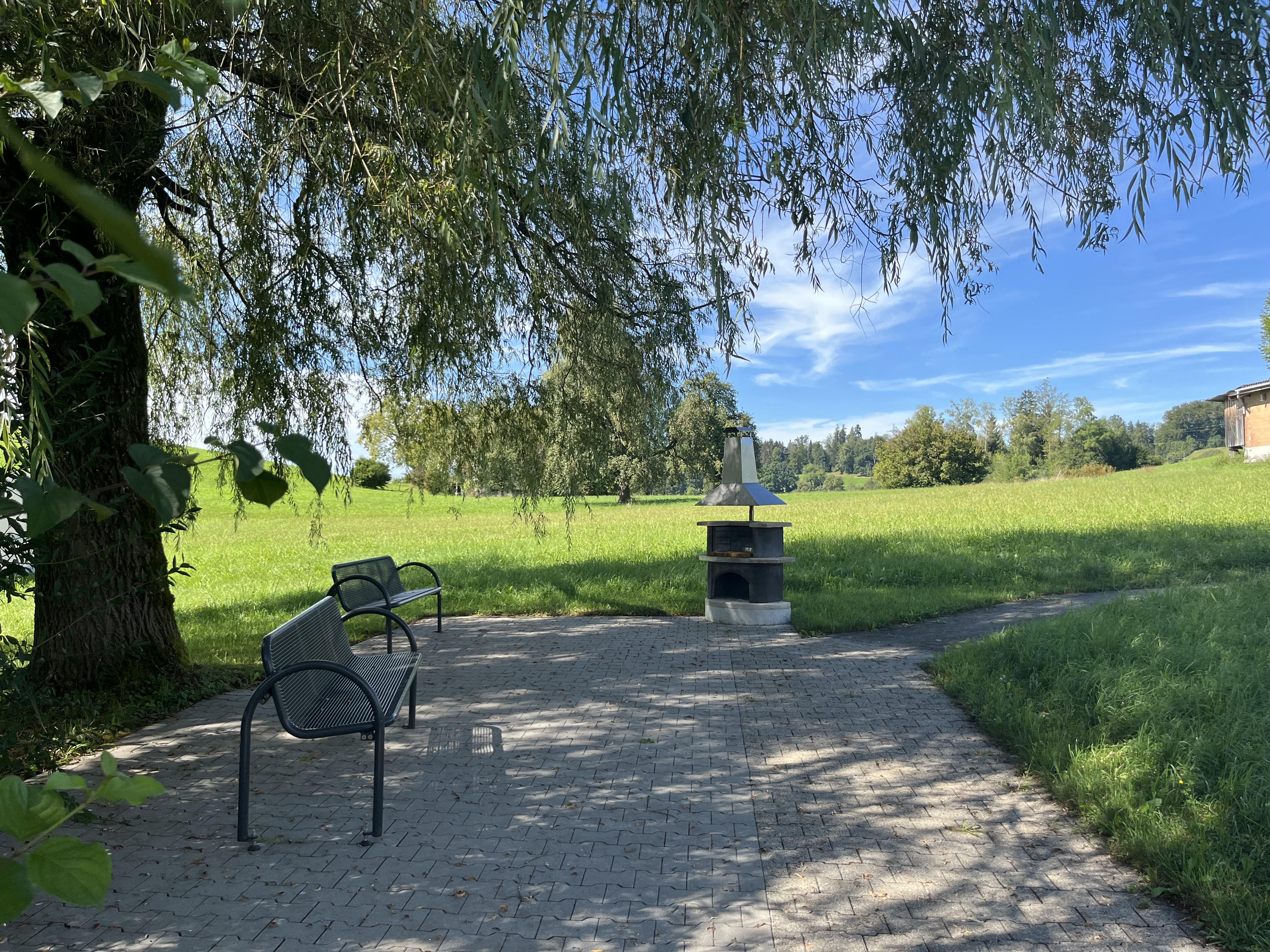 Sitzplatz Teich
