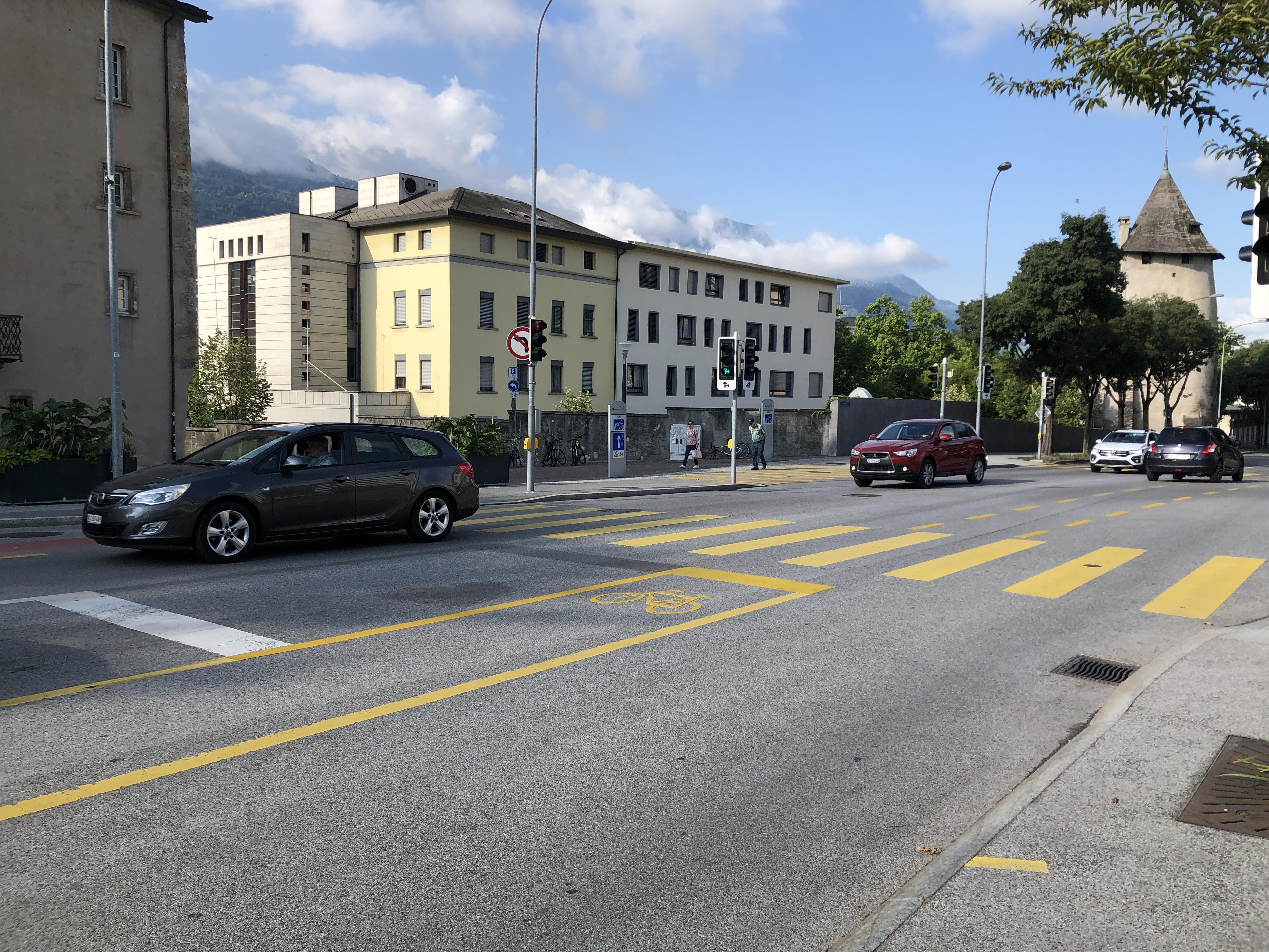 Avenue et carrefour du Ritz