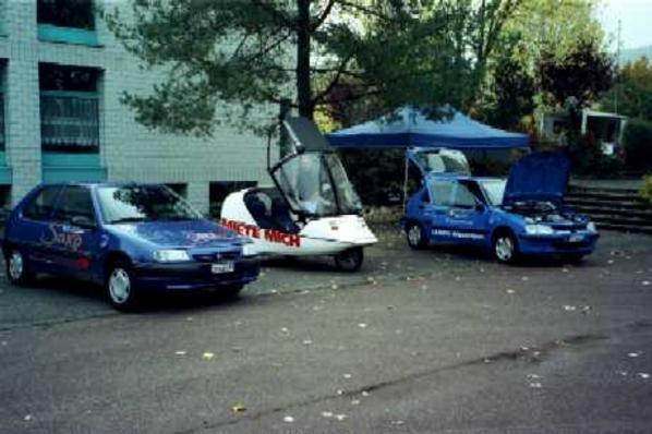 Probefahrten mit Elektrofahrzeugen waren möglich.