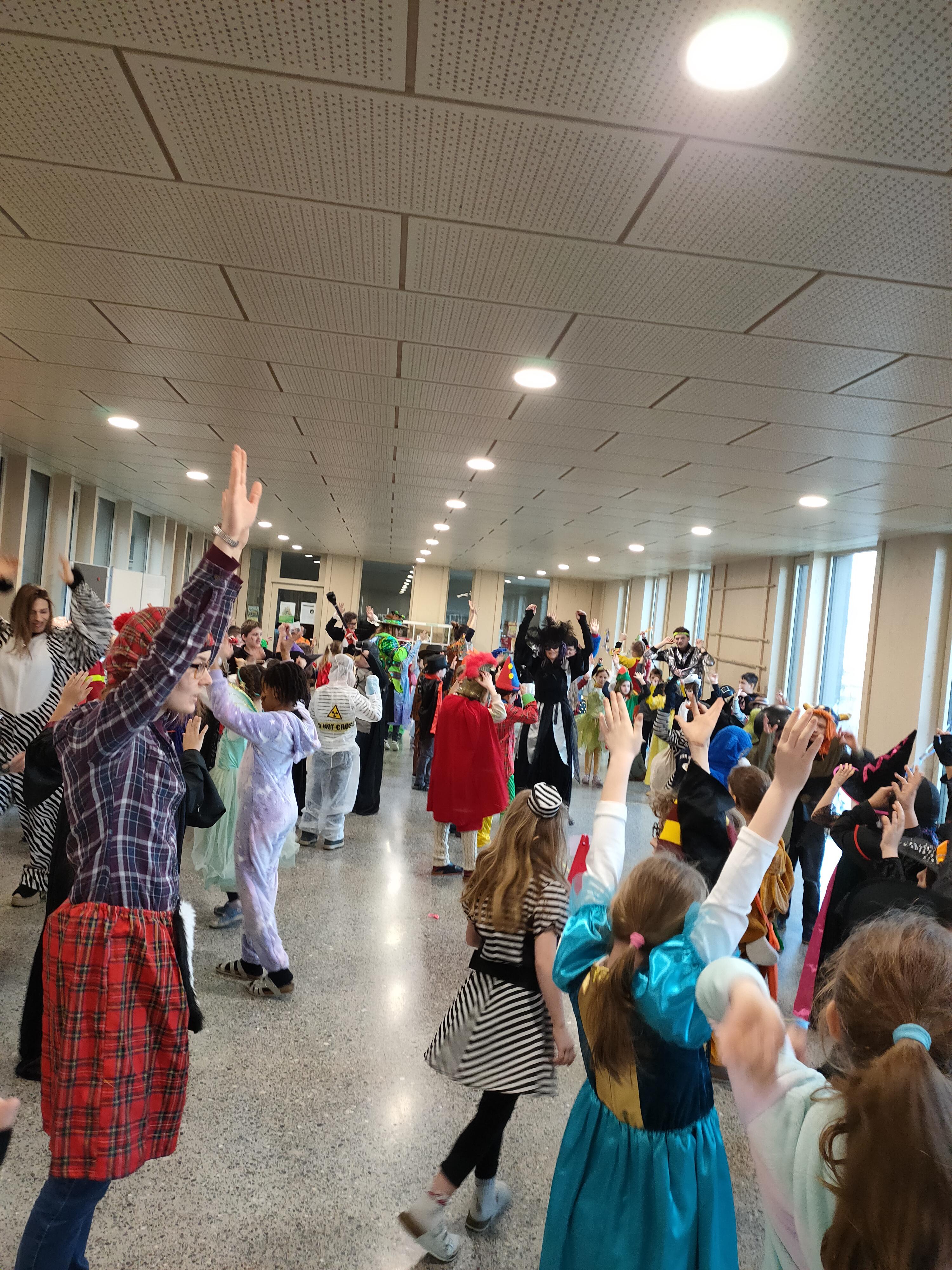 Lustige Gestalten an der Fasnacht
