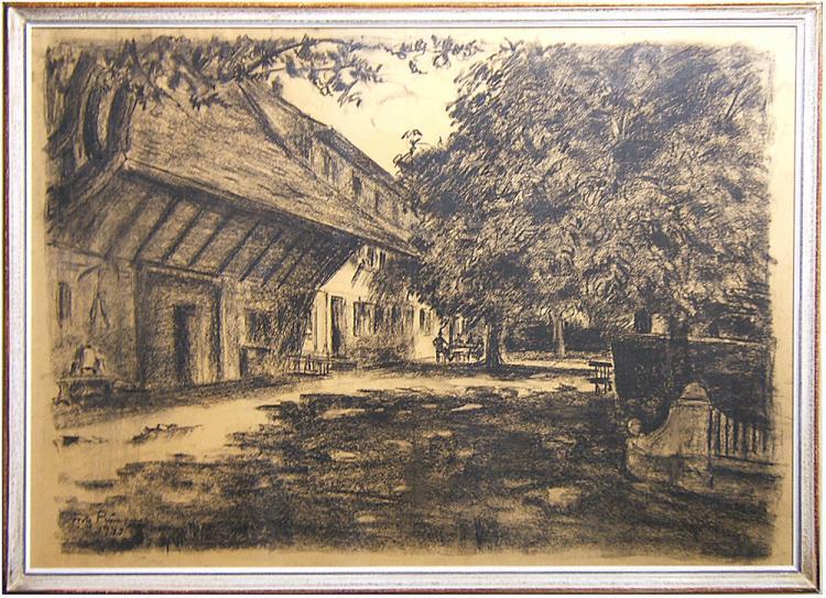 Kohle auf Papier